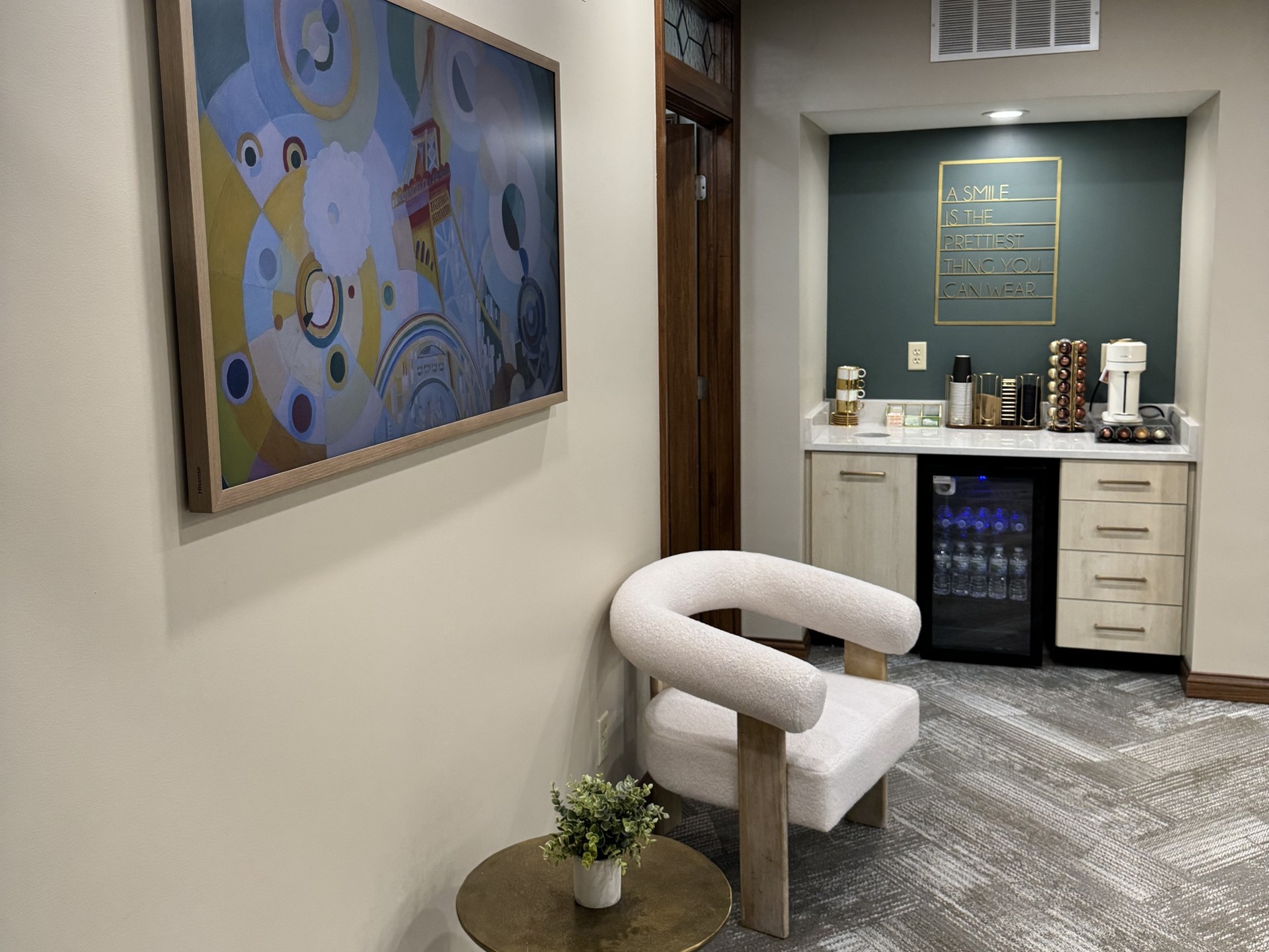 Lobby seating and coffee area